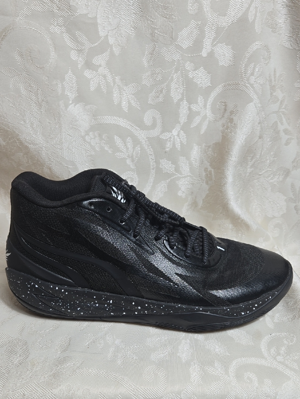 PUMA Mens Lamelo Ball Mb.02 Basketball Black Sneakers Shoes
